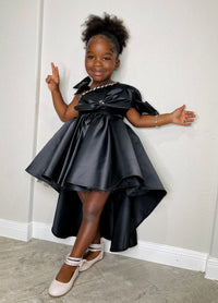 Baby Girl Black Party Dress Toddler Black Party Pageant dress