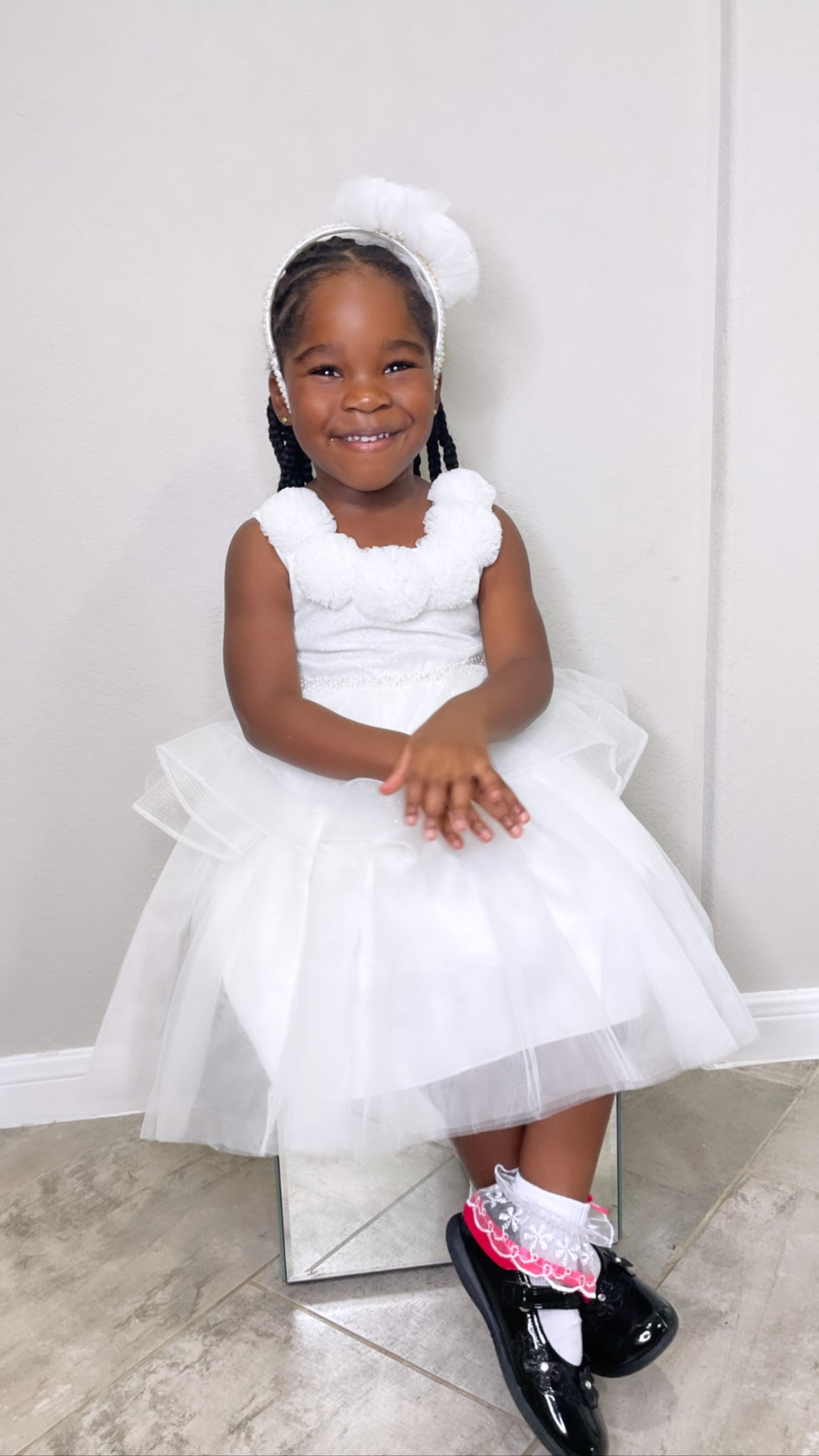 Baby Girl White Toddler Christening Dress