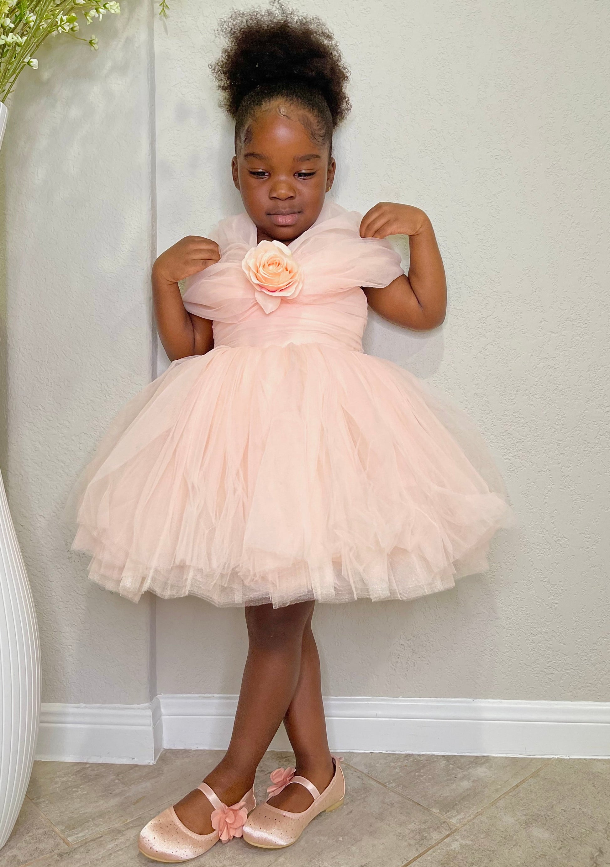 Baby Girl Pink Princess Birthday Party Dress Toddler Girl Party Dress