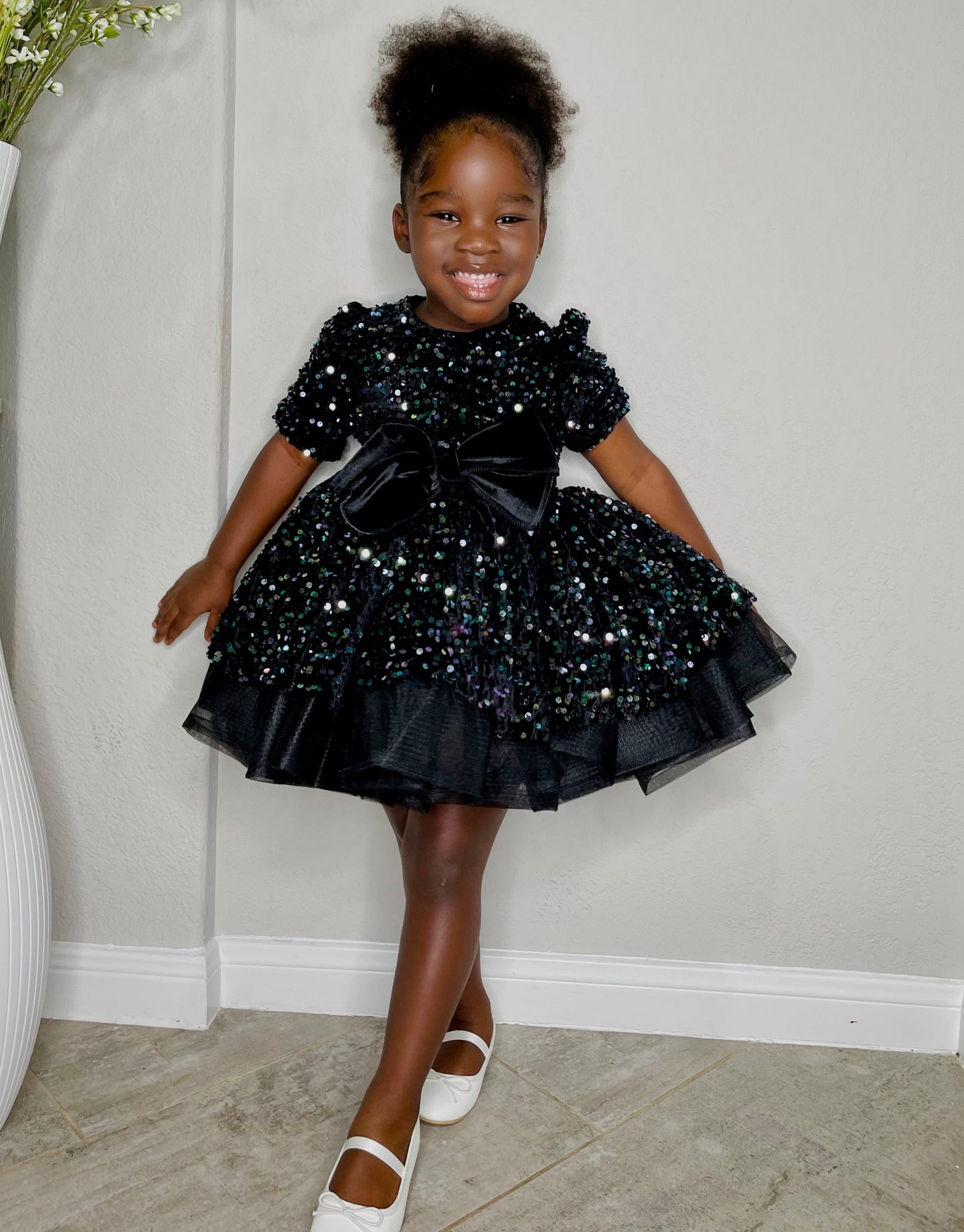 Baby Girl Black Princess Party Dress Toddler Girl Party Dress