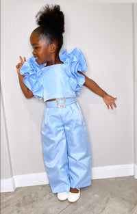 Bella Blue Shimmery Girl Set