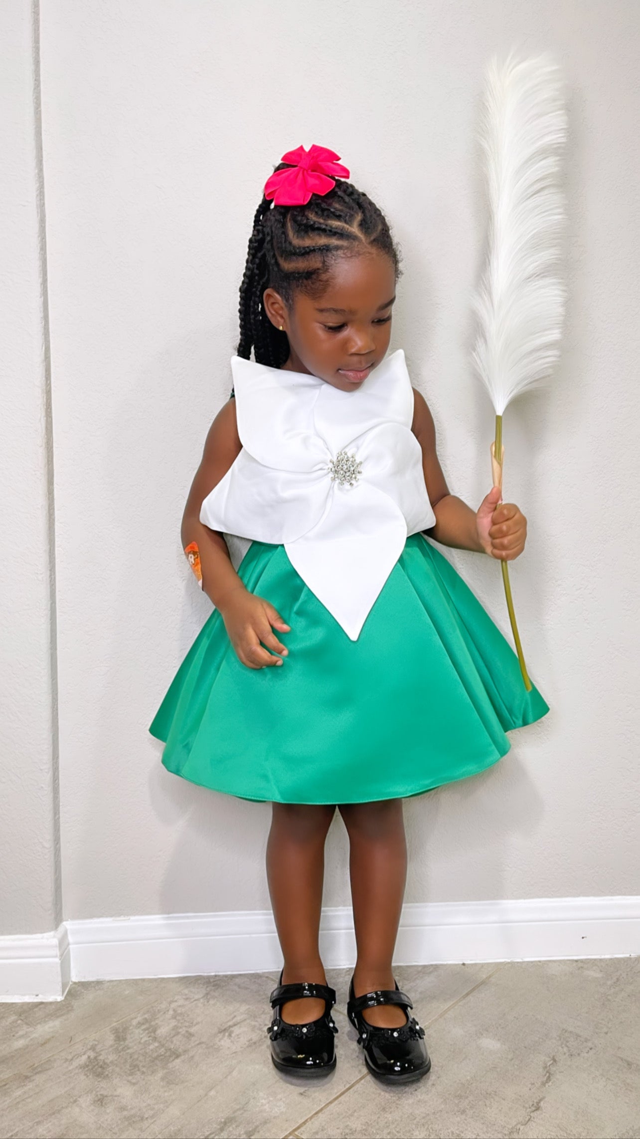 LaFleur Green  Flower Girl Toddler Dress