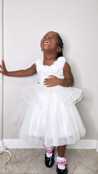 Baby Girl White Toddler Christening Dress