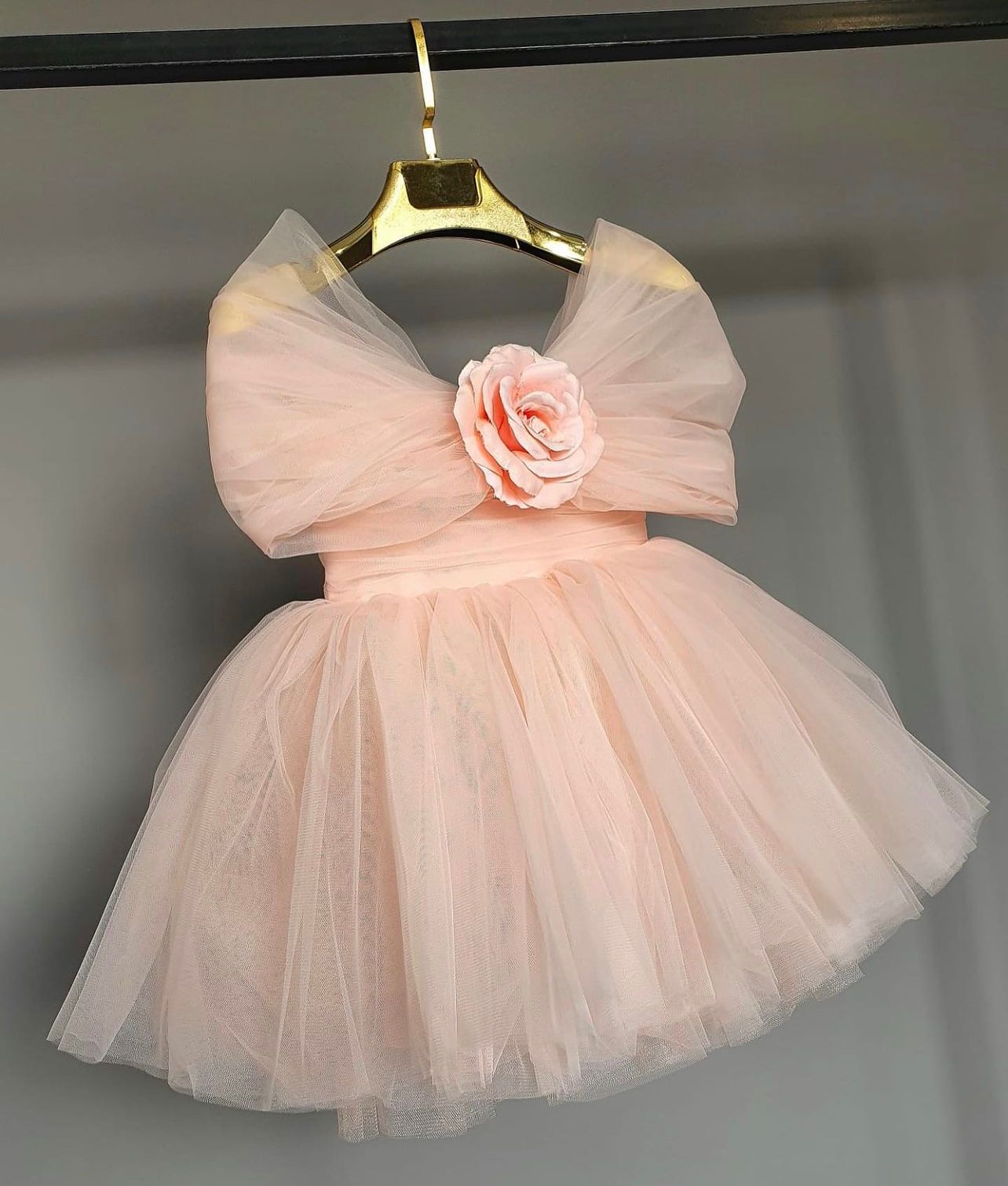 Baby Girl Pink Princess Birthday Party Dress Toddler Girl Party Dress