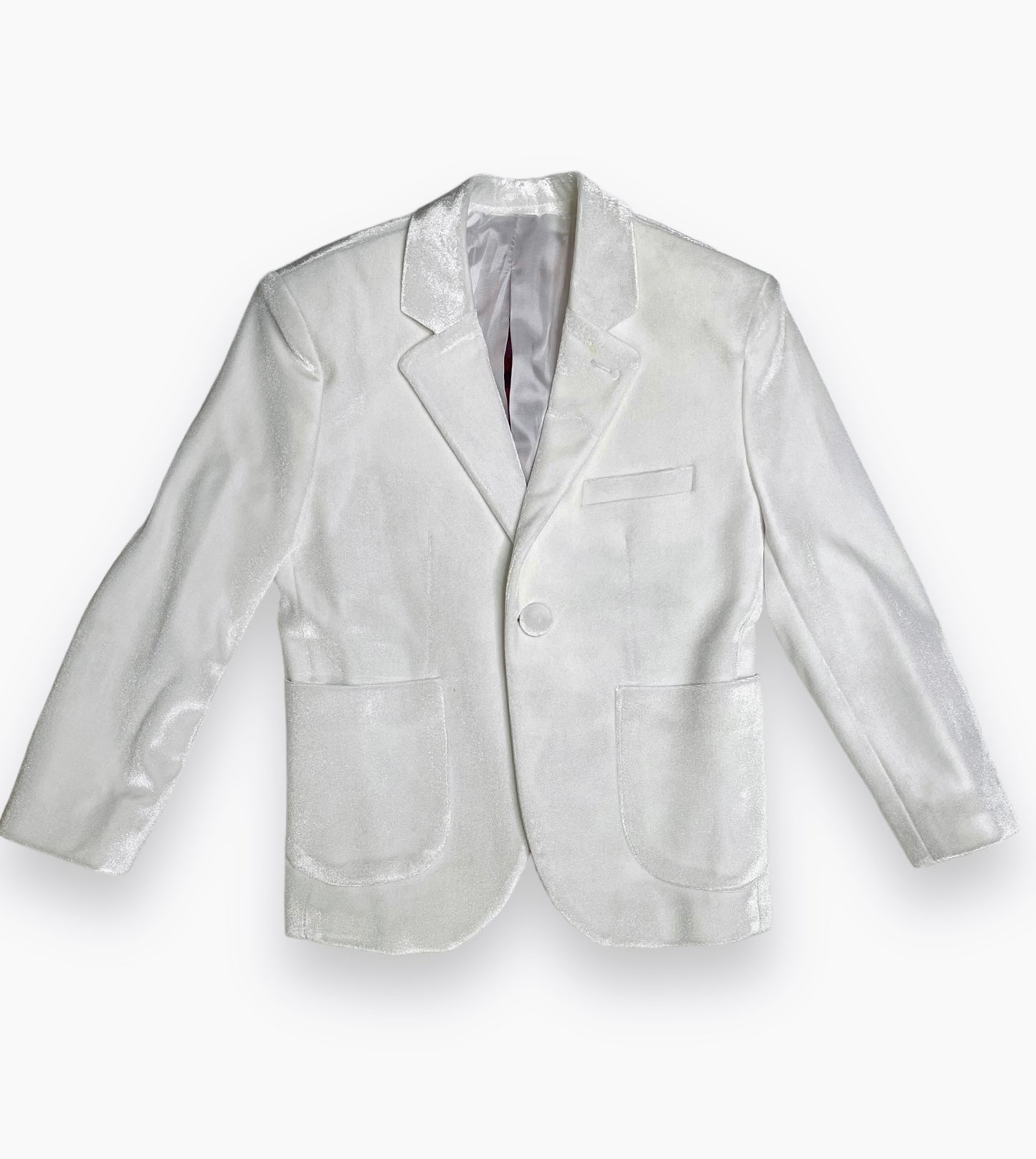 White Velvet Boy Stylish Blazer