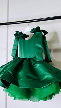 Baby Girl Princess Christmas Green Party Dress