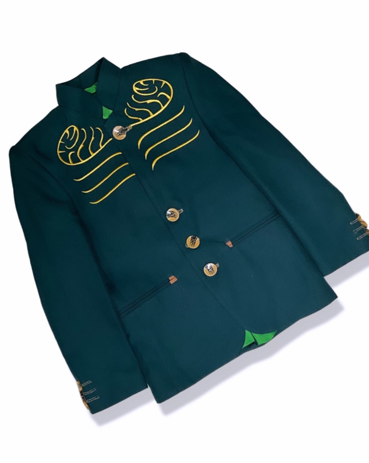 Deluxe Boy Blazer -Rich Green