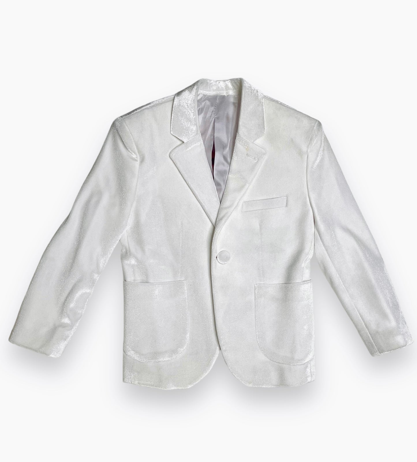 White Velvet Boy Stylish Blazer