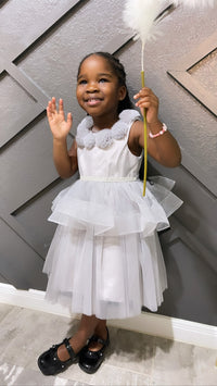 Baby Girl Silver Toddler Christening Dress