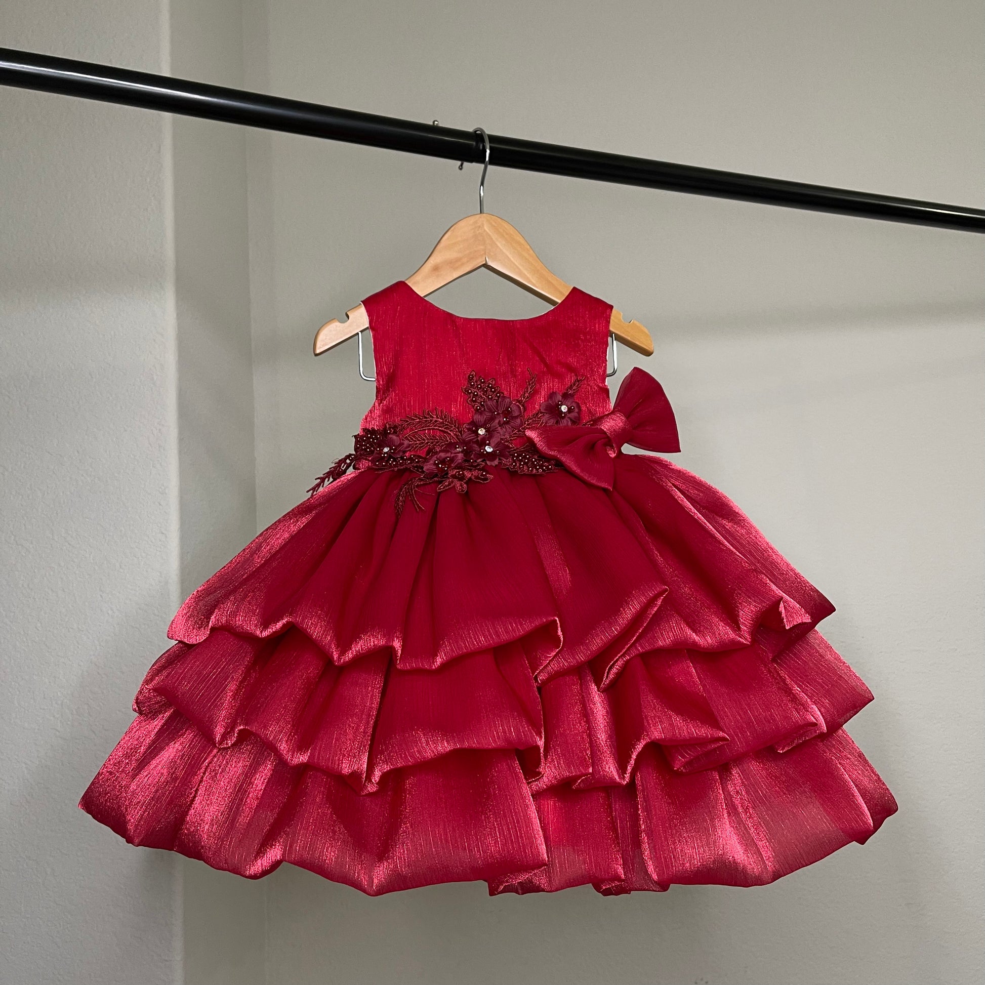 Baby Girl Red Christmas Girl Party Dress