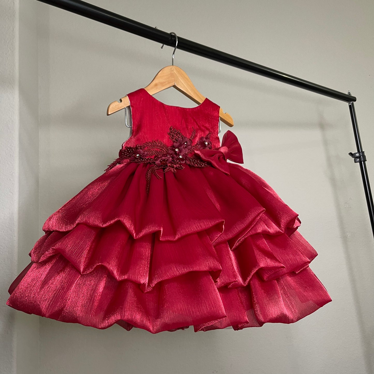 Baby Girl Red Christmas Girl Party Dress