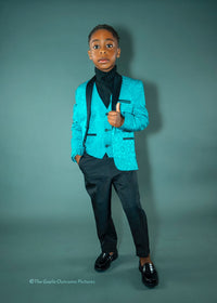 Green 5-Piece Boys Suit Set