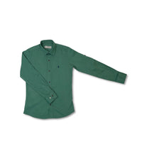 Green Long Sleeve Boy Dress Shirt