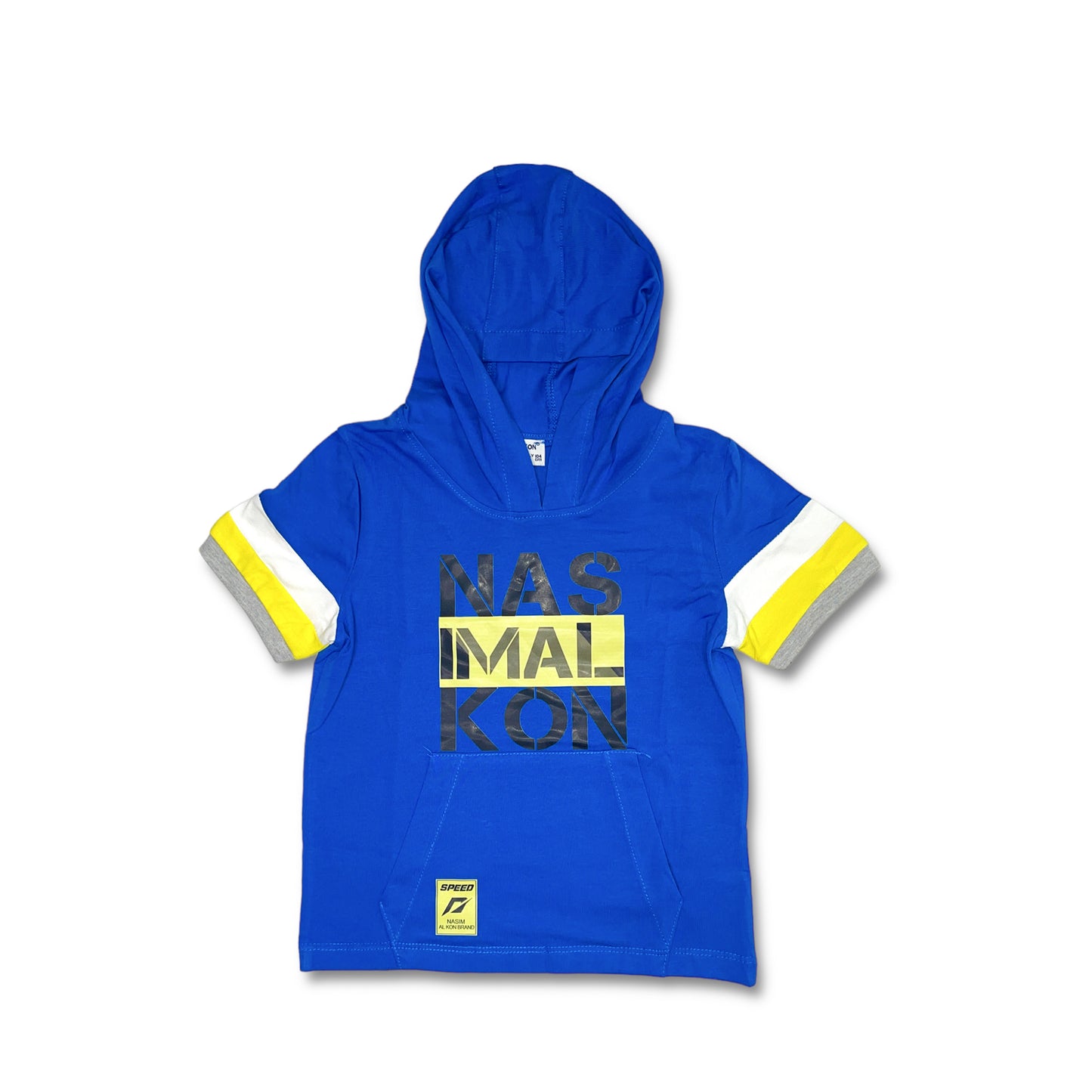 Alkon Blue Polo Boy T-shirt with Hoodie