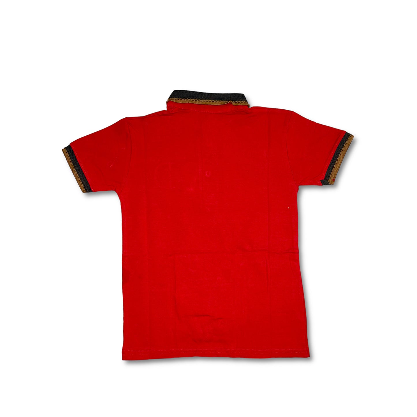 Red and Black Boy Polo T-shirt