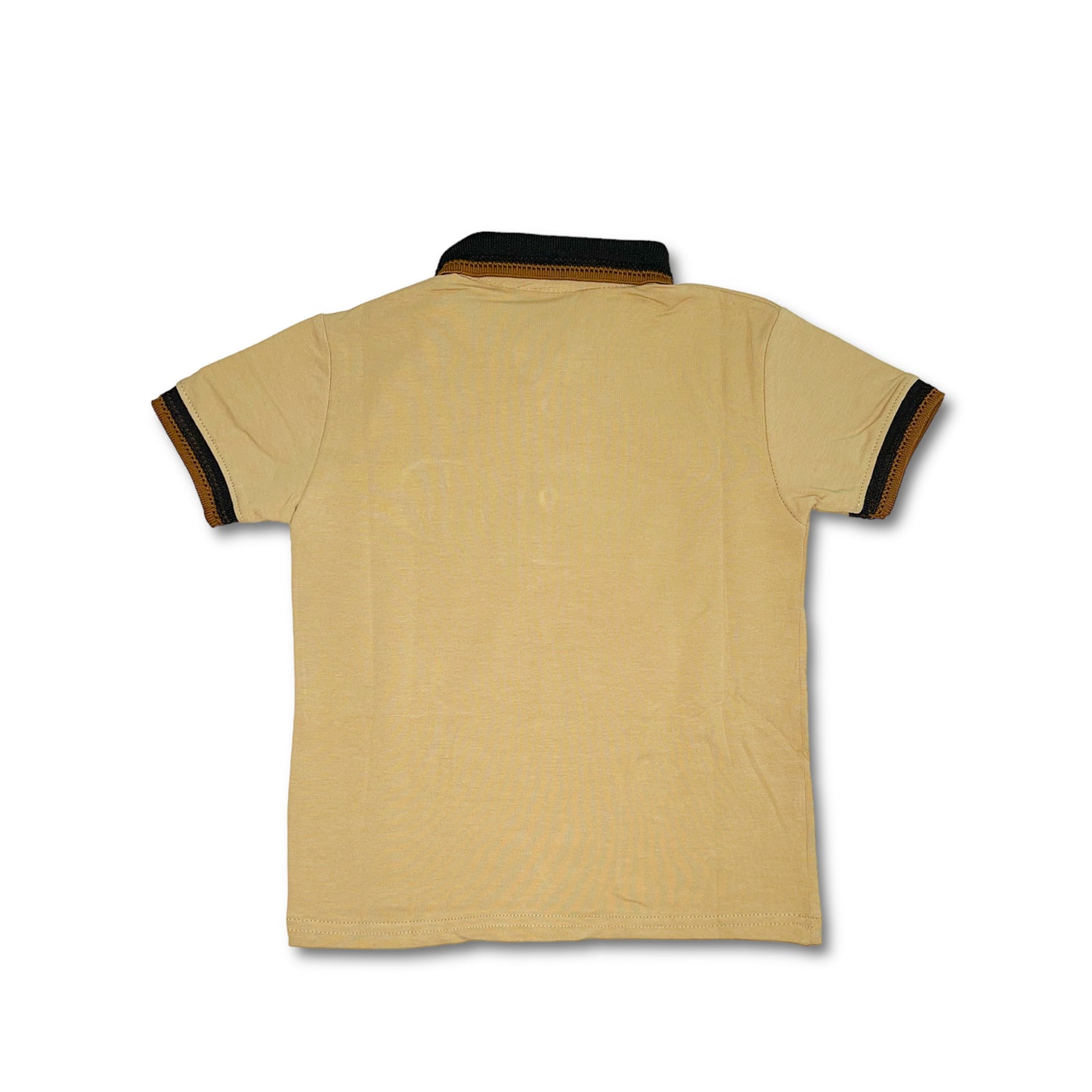 Brown and Black Boy Polo T-shirt