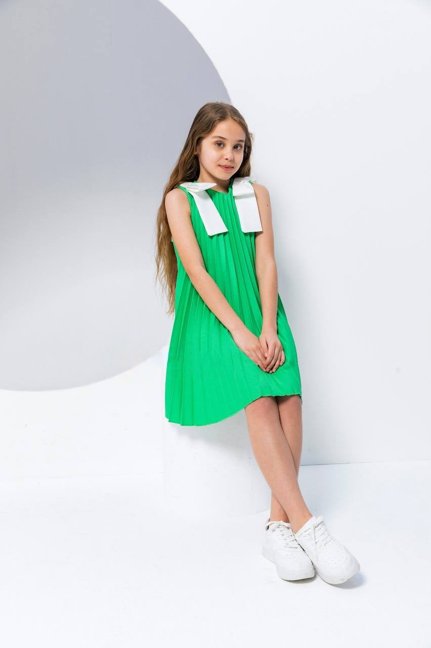 Green Toddler Girl Playtime or Party Dress