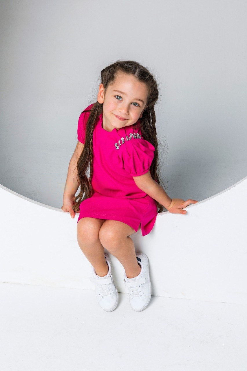 Hot Pink Toddler Girl Party Dress