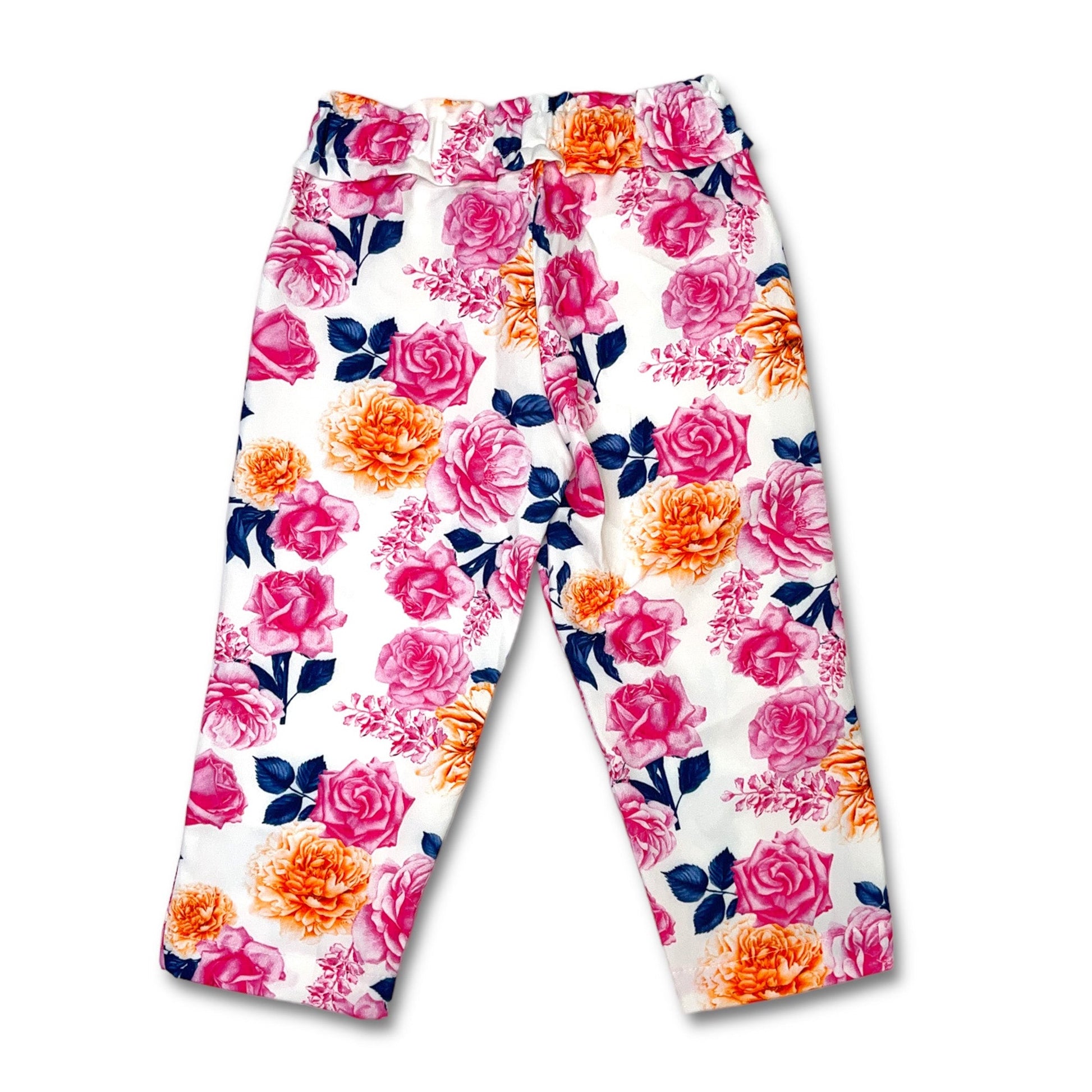 Girl Pink Floral Pants