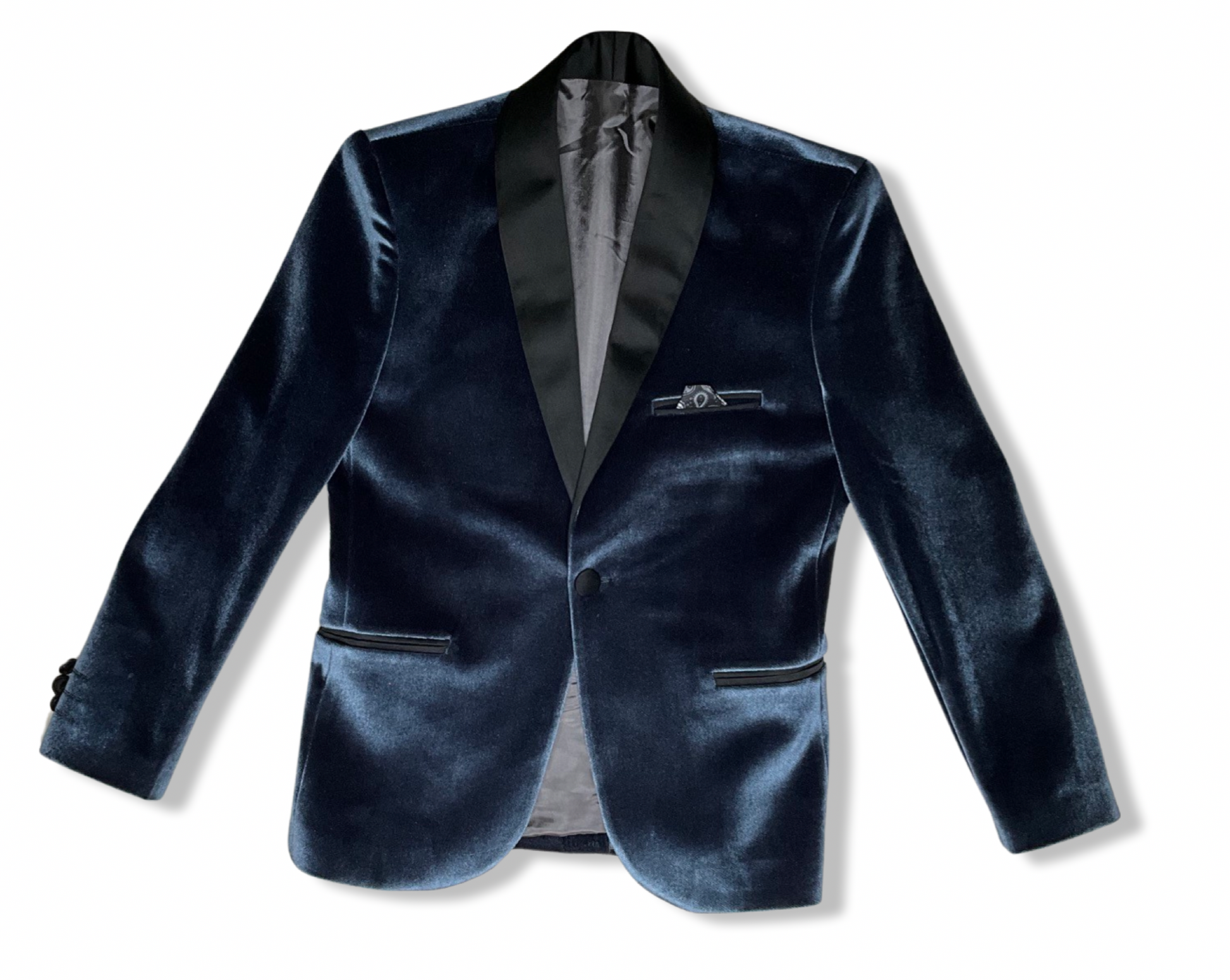 Deluxe Velvet Midnight Blue Boy Blazer