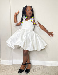 White Toddler Party Birthday Dress Girl Dress