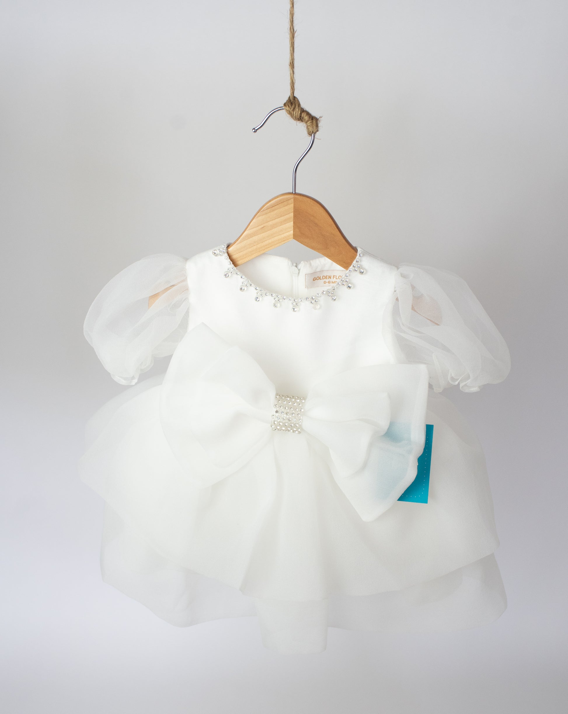 Enchanting White Infant, Toddler Girl Party Dress