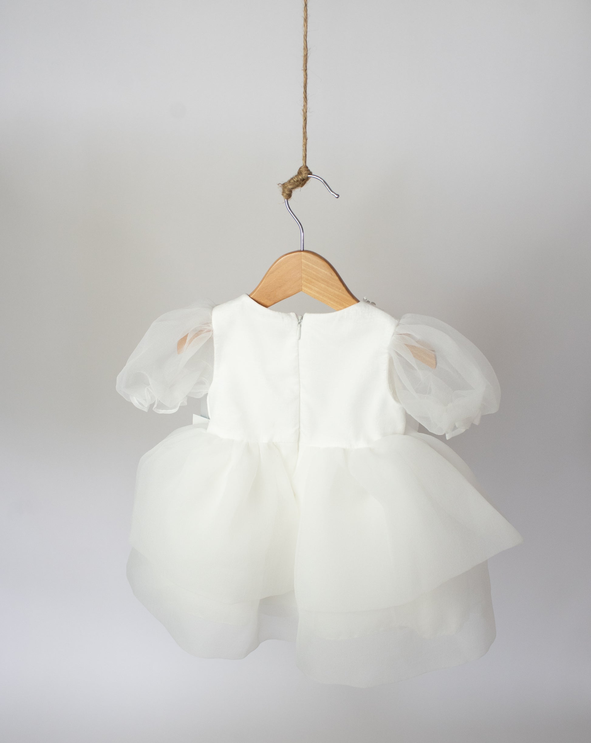 Enchanting White Infant, Toddler Girl Party Dress