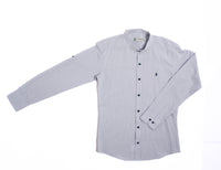 Gray Long Sleeves Boy Dress Shirt