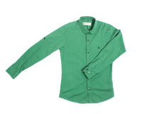 Green Long Sleeve Boy Dress Shirt