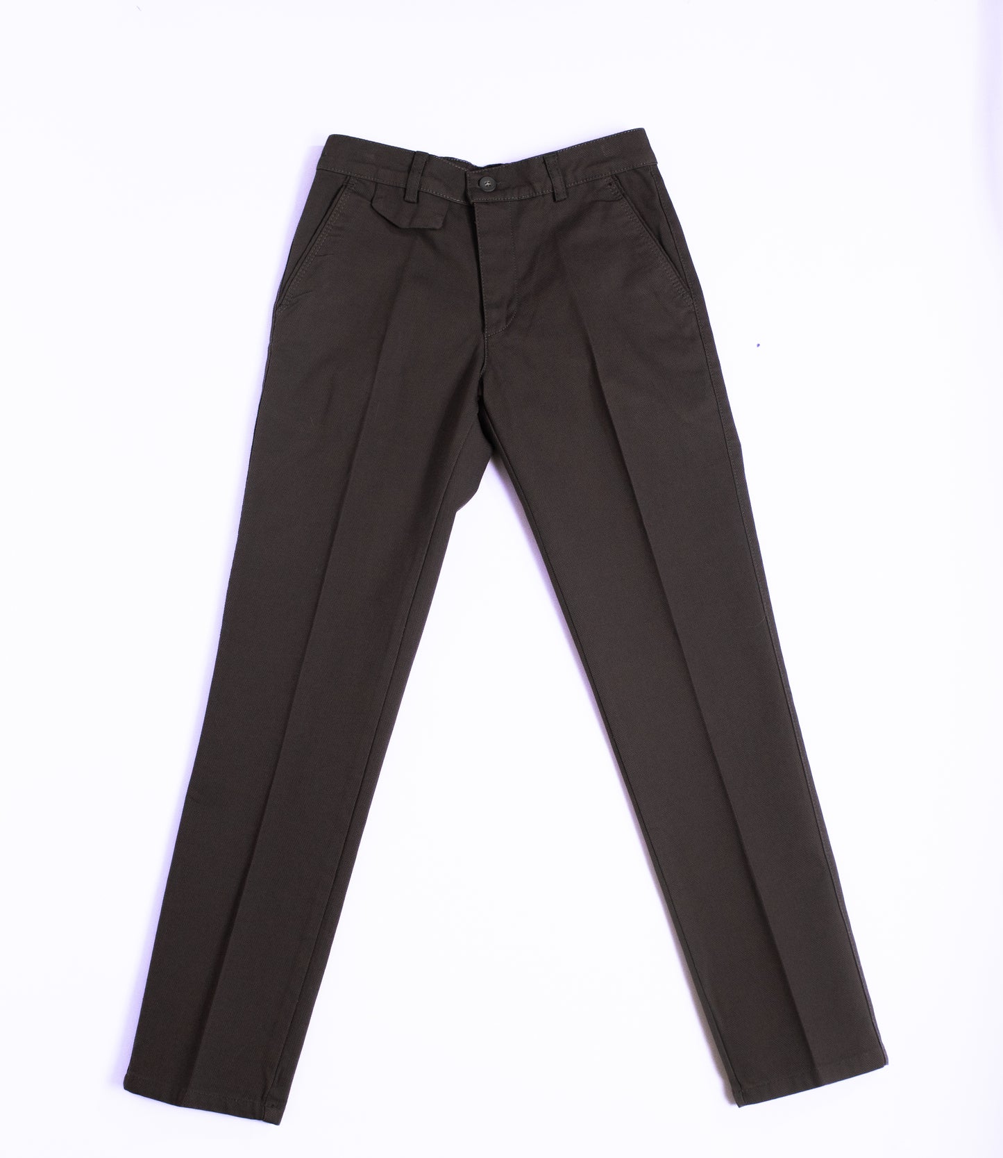 Brown Straight Legged Boy Dress Pants