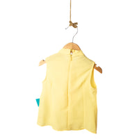 Yellow Dressy Pearl Girl Blouse