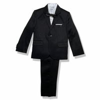 Black Stylish 3 Piece Boy Suit/Tuxedo