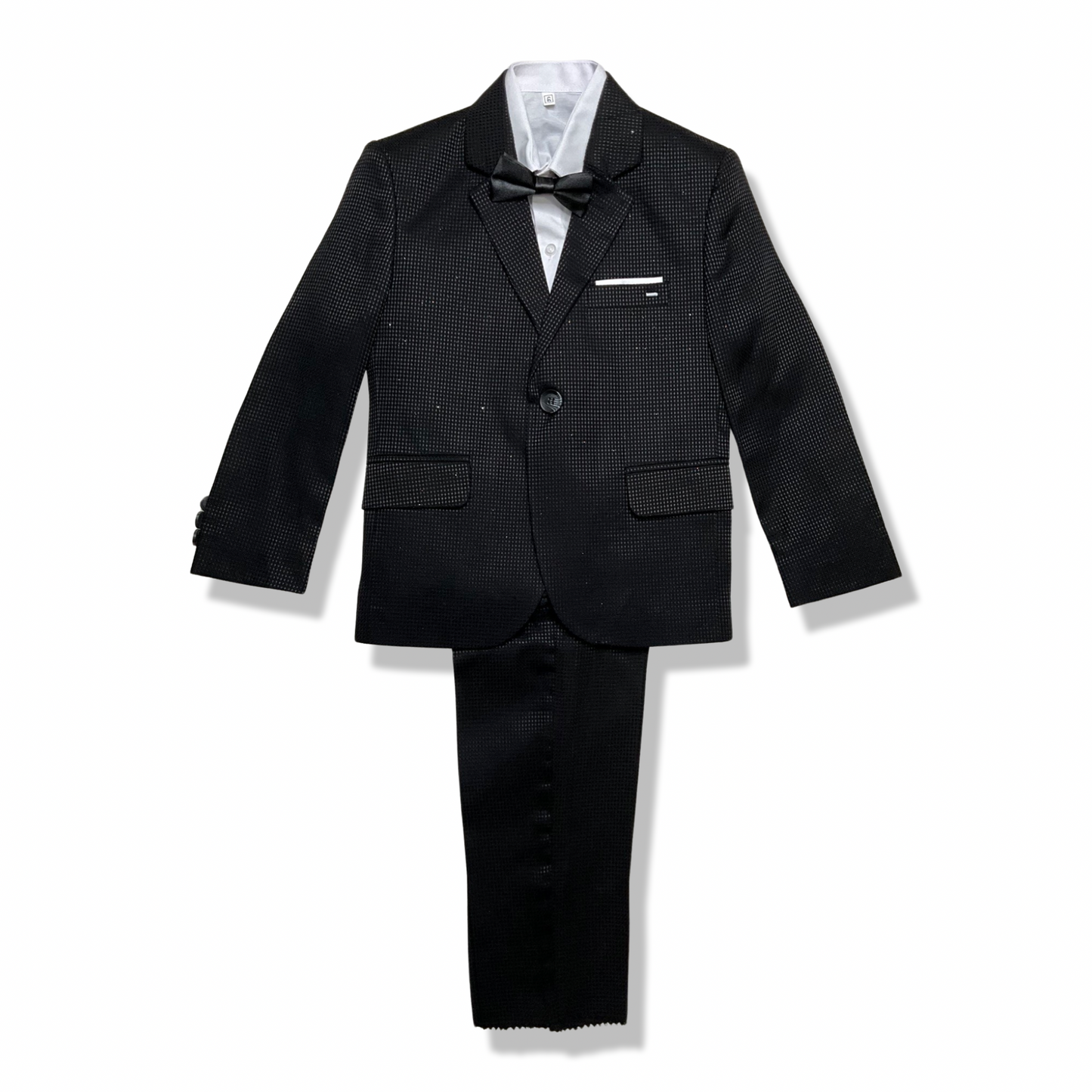 Black Stylish 3 Piece Boy Suit/Tuxedo